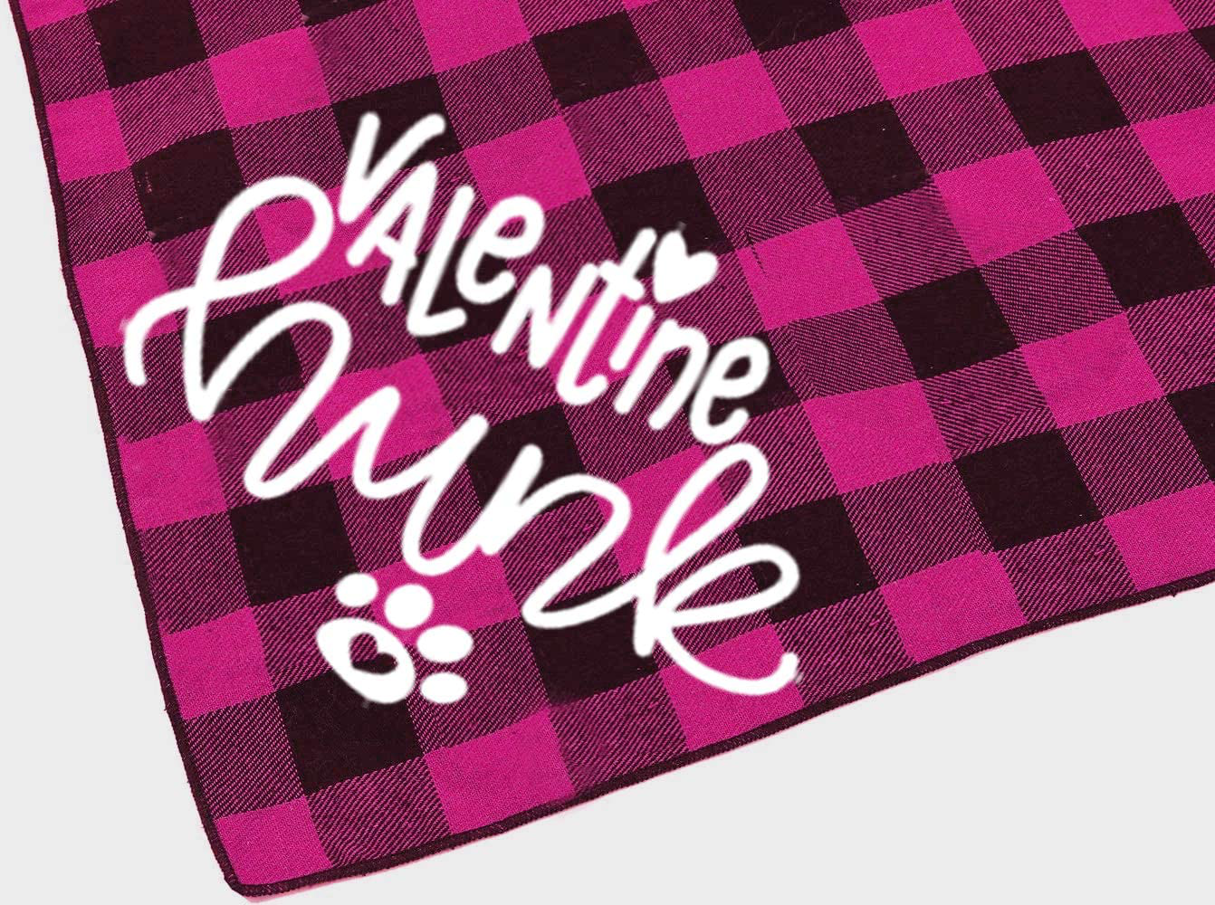 Dog Valentines Day Bandana - Pack of 2 Valentine Bandanas for Dogs Animals & Pet Supplies > Pet Supplies > Dog Supplies > Dog Apparel Pawskido