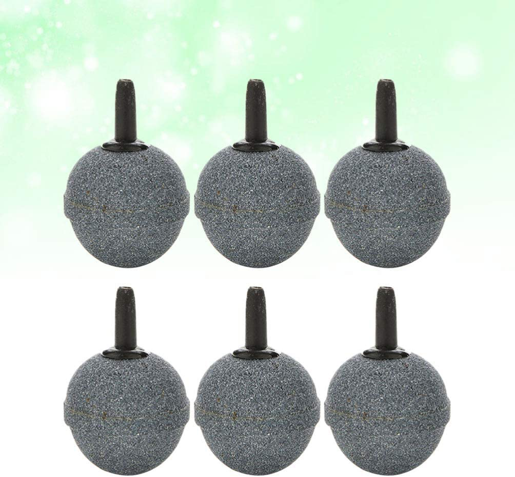 POPETPOP 10Pcs round Air Stones-Bubble Ball Mineral Bubble Diffuser Airstones for Aquarium, Fish Tank, Pump and Hydroponics Animals & Pet Supplies > Pet Supplies > Fish Supplies > Aquarium Air Stones & Diffusers POPETPOP