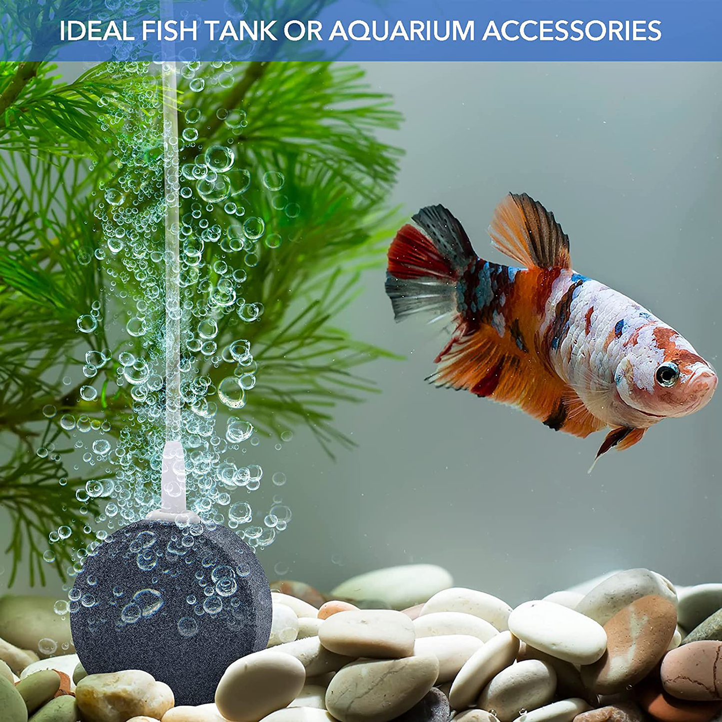 Aneco 12 Pack Small round Air Stones round Bubble Diffuser Oxygen Stone for Aquarium Fish Tank Hydroponics Fits for 3/16 Inches Air Tubing Animals & Pet Supplies > Pet Supplies > Fish Supplies > Aquarium Air Stones & Diffusers Aneco