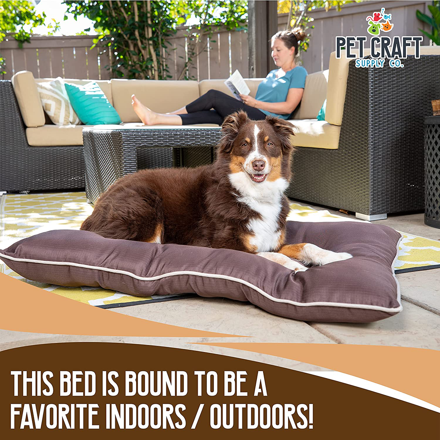 Pet Craft Supply Super Snoozer Durable Rugged Indoor / Outdoor All Season Water Resistant Dog Bed Medium Dog Bed Large Dog Dog Bed Animals & Pet Supplies > Pet Supplies > Dog Supplies > Dog Beds Pet Craft Supply