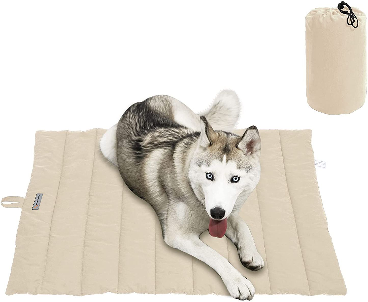 Cheerhunting Outdoor Dog Bed, Waterproof, Washable, Large Size, Durable, Water Resistant, Portable and Camping Travel Pet Mat Animals & Pet Supplies > Pet Supplies > Dog Supplies > Dog Beds CHEERHUNTING Off-White Large