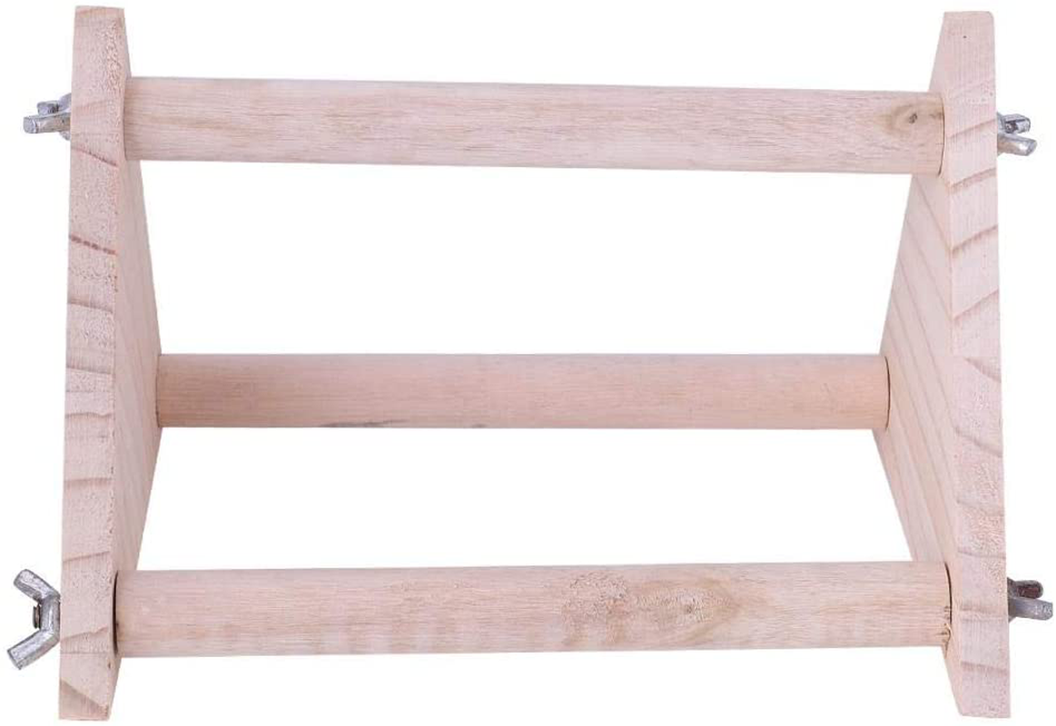 TOPINCN Bird Perch Stand Wooden Table Top Bird Stand Playstand Bird Playground Play Gym for Budgies Parakeet Cockatiel Cockatoo Conure Lovebird Animals & Pet Supplies > Pet Supplies > Bird Supplies > Bird Gyms & Playstands TOPINCN