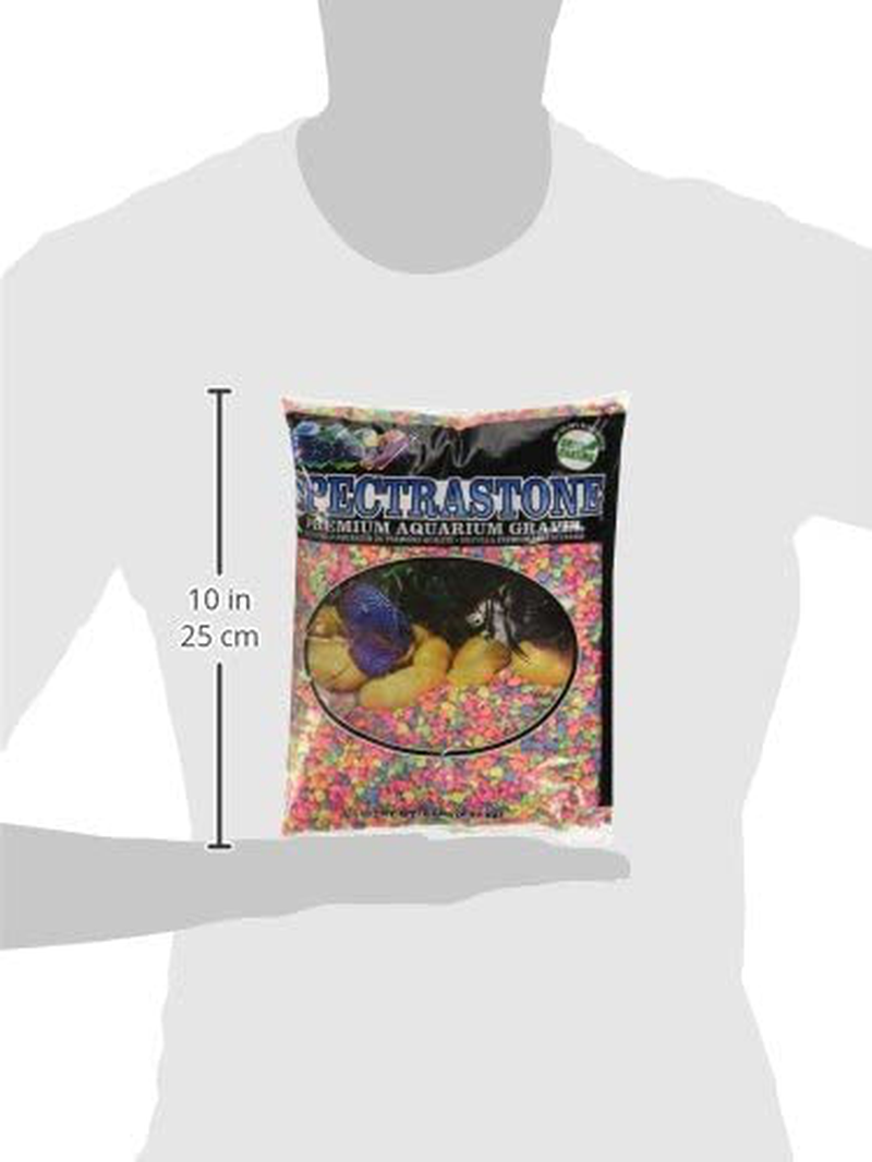 Spectrastone Permaglo Rainbow Aquarium Gravel for Freshwater Aquariums, 5-Pound Bag Animals & Pet Supplies > Pet Supplies > Fish Supplies > Aquarium Decor Estes Gravel Products