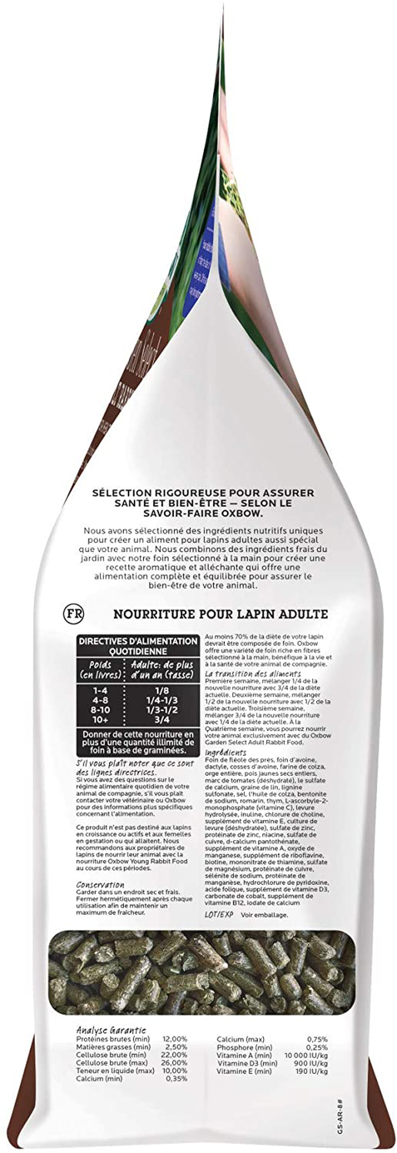 Oxbow Animal Health Garden Select Adult Rabbit Food, Garden-Inspired Recipe for Adult Rabbits, No Soy or Wheat, Non-Gmo, Made in the USA, 8 Pound Bag Animals & Pet Supplies > Pet Supplies > Small Animal Supplies > Small Animal Food Oxbow