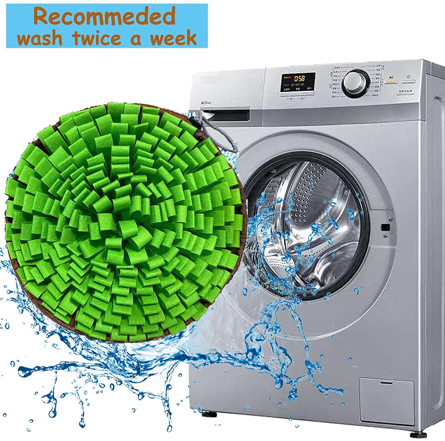 NEECONG Dog Snuffle-Mat Slow-Feeder-Bowl - Simulating Grassland for Boredom, Encourages Natural Foraging Skills for Pet, Treat Indoor Outdoor Stress Relief, Portable and Compact Animals & Pet Supplies > Pet Supplies > Small Animal Supplies > Small Animal Treats NEECONG