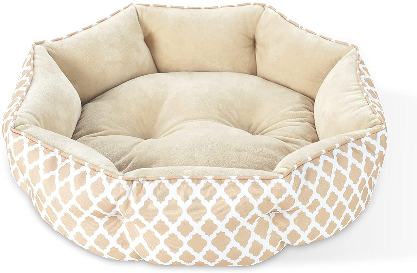 JOYO Cat Bed for Indoor Cat, 20 Inch Cat Bed Machine Washable with Waterproof Non-Slip Bottom, Double-Sided Kitten Plush Cushion Bed for Small Dogs, Soft Flannel round Warming Sofa Bed for Kitty Puppy Animals & Pet Supplies > Pet Supplies > Cat Supplies > Cat Beds JOYO