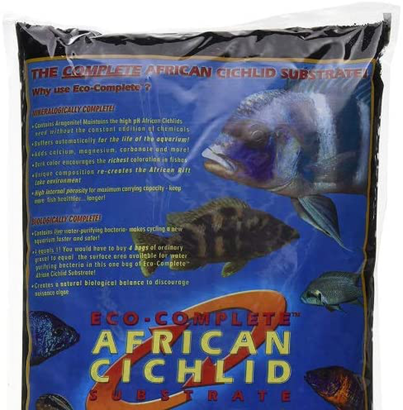 Carib Sea Aquatics Eco-Complete African Cichlid Zack Sand, 20-Pound, Black Animals & Pet Supplies > Pet Supplies > Fish Supplies > Aquarium Gravel & Substrates Carib Sea