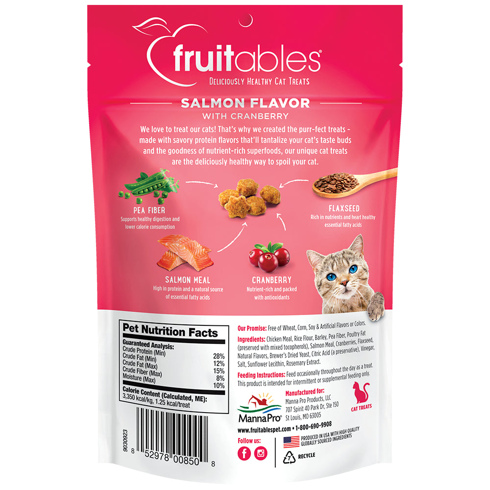 Fruitables Cat Treats | Made with Real Salmon with Cranberry | 2.5 Ounces Animals & Pet Supplies > Pet Supplies > Cat Supplies > Cat Treats Fruitables