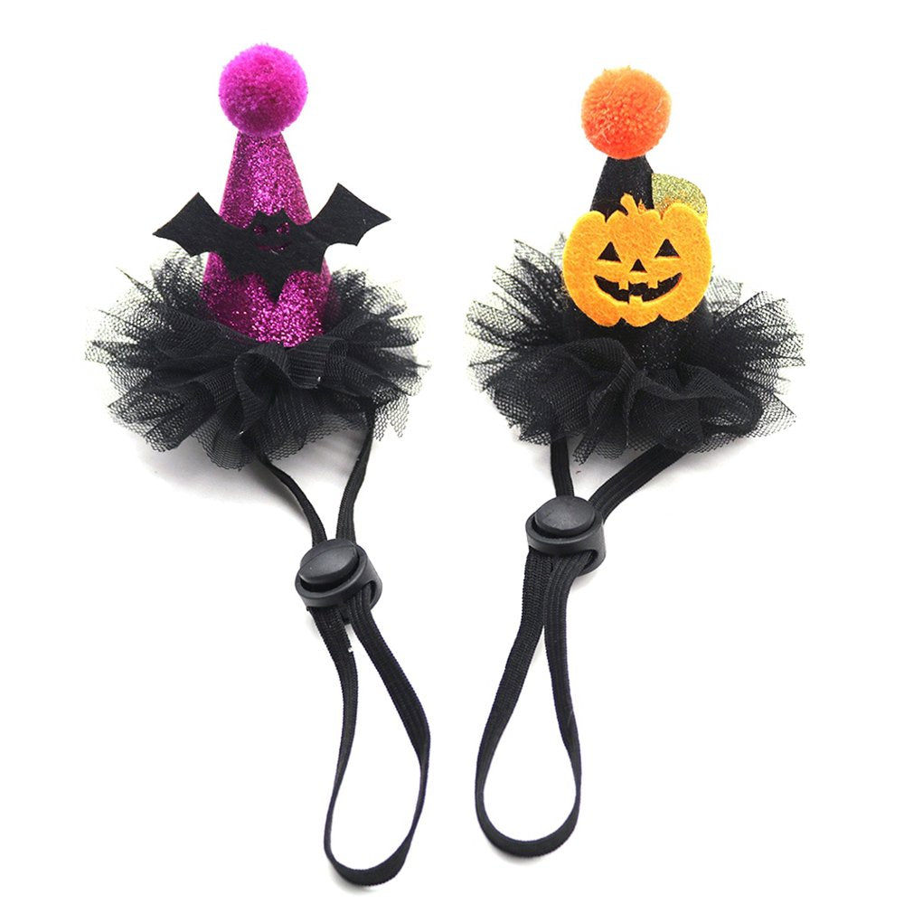 Halloween Pet Costume Cute Pumpkin Funny Dog Apparel with 2PCS Pet Witch Hat Animals & Pet Supplies > Pet Supplies > Dog Supplies > Dog Apparel Bangcool