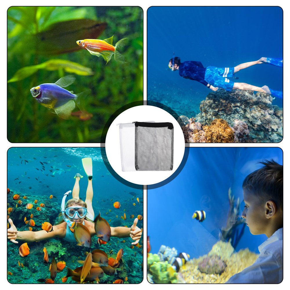 Taihexin 24 Pack 7.79" X 5.59"Aquarium Filter Media Bags, Fish Tank Mesh Bags with Zipper for Activated Carbon Biospheres Ceramic Rings Animals & Pet Supplies > Pet Supplies > Fish Supplies > Aquarium Filters TAIHEXIN
