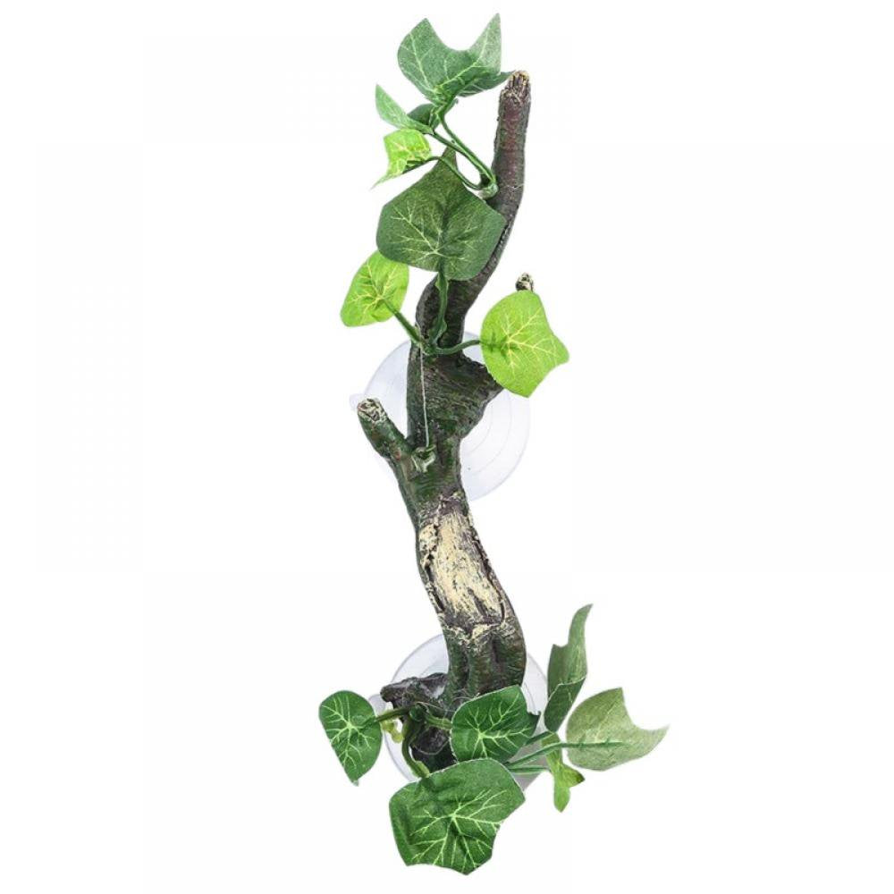 Reptile Corner Branch Terrarium Plant Decoration with Suction Cup for Amphibian Lizard Snake Climbing Animals & Pet Supplies > Pet Supplies > Reptile & Amphibian Supplies > Reptile & Amphibian Habitat Accessories Amazing Fashion