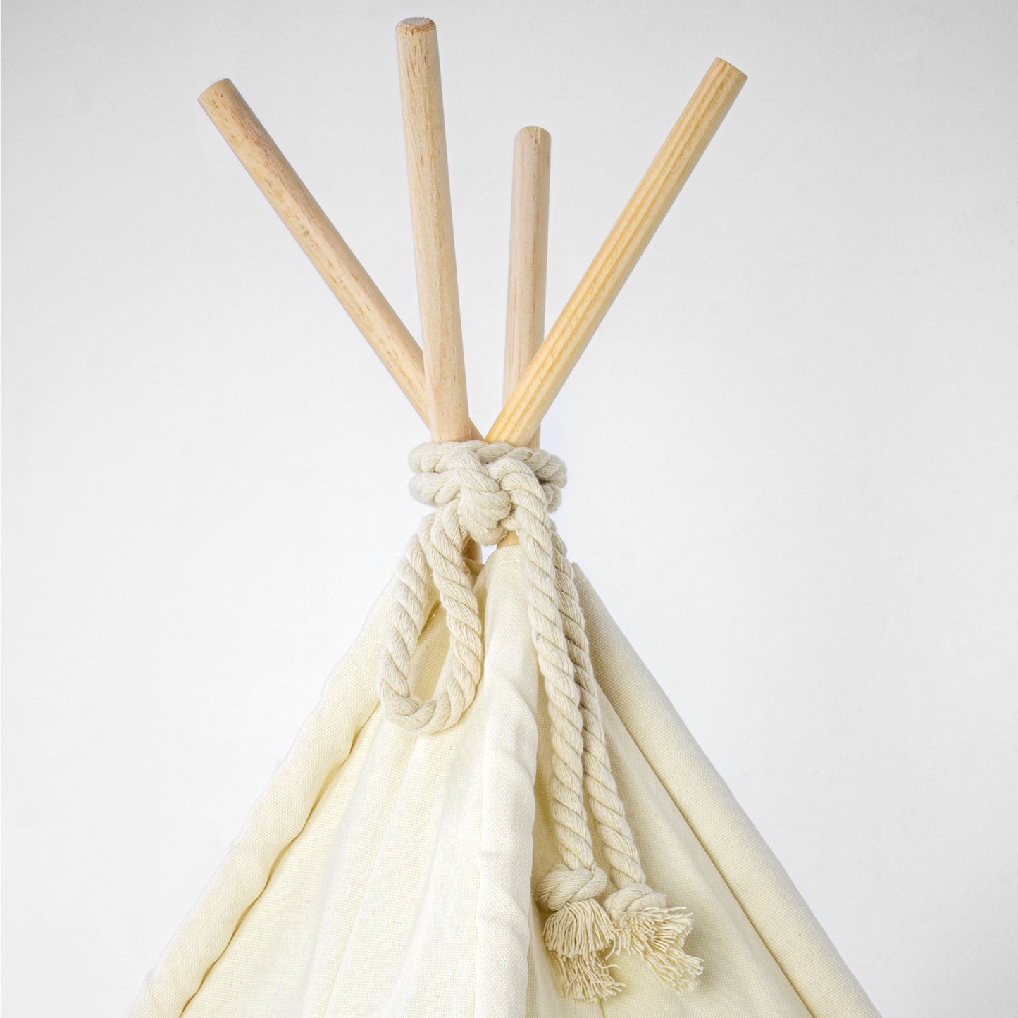 American Art Decor Pet Teepee Portable Dog & Cat Bed with Cushion - Beige Animals & Pet Supplies > Pet Supplies > Cat Supplies > Cat Beds Crystal Art Gallery