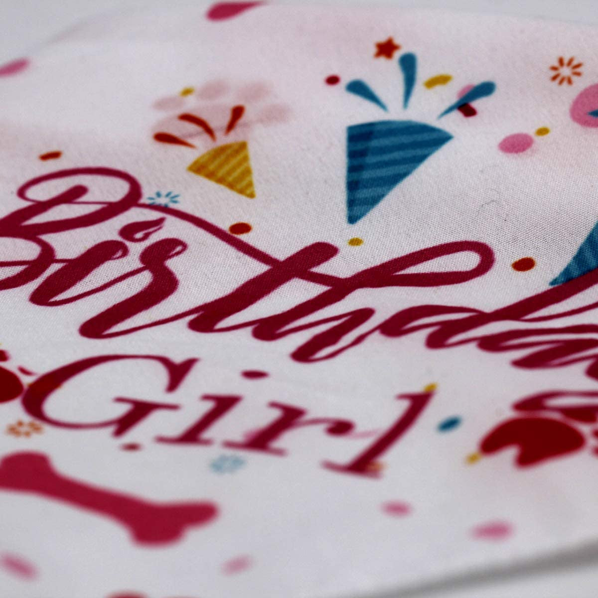 Dog Birthday Bandana, Birthday Girl Dog Birthday,Dog Party Supplies, Dog Birthday Photo Prop, Dog Scarf for Medium Large Dog Animals & Pet Supplies > Pet Supplies > Dog Supplies > Dog Apparel Blue Leaves