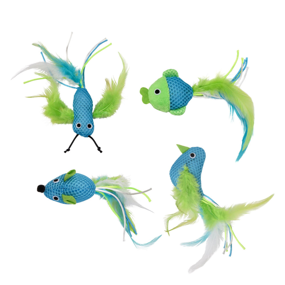 Multipet Feline Clean Peppermint Scented, Dental Health Cat Toy, Catnip, Assorted Characters Animals & Pet Supplies > Pet Supplies > Cat Supplies > Cat Toys Multipet International, Inc.