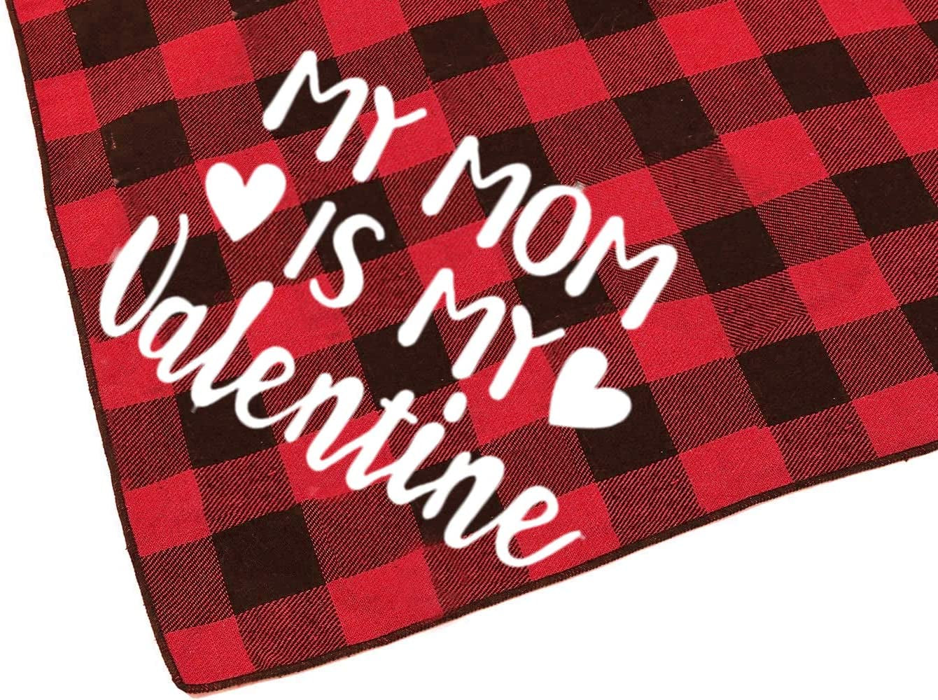 Valentines Day Dog Scarf, Buffalo Plaid Pet Bandana for Medium Large Dogs Animals & Pet Supplies > Pet Supplies > Dog Supplies > Dog Apparel JPB