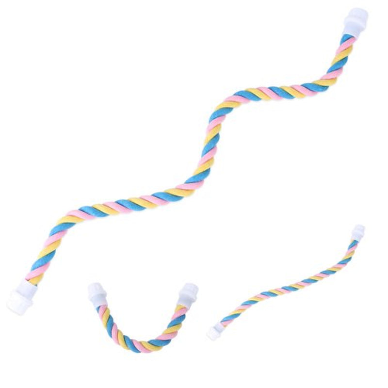 Visland Aigou Bird Spiral Rope Perch, Cotton Parrot Swing Climbing Standing Toys , Bird Training Stand Cage Accessories Animals & Pet Supplies > Pet Supplies > Bird Supplies > Bird Cage Accessories Visland