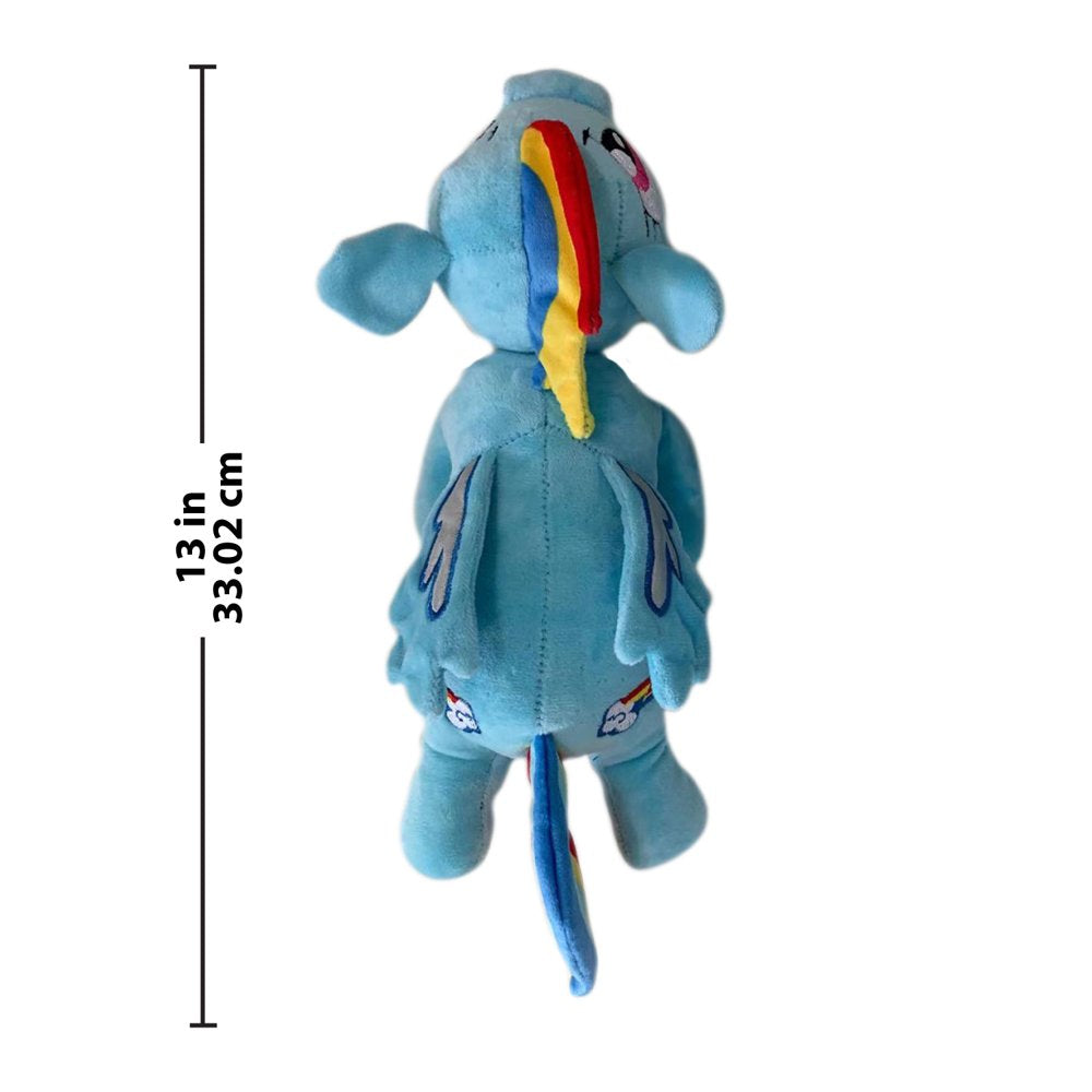 Hasbro My Little Pony Rainbow Dash Launch & Crinkle Plush Dog Toy, 13 Inches Animals & Pet Supplies > Pet Supplies > Dog Supplies > Dog Toys Hasbro