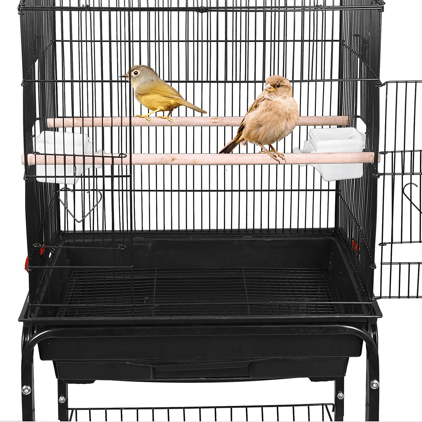 59.3'' Bird Cage Detachable Rolling Stand Medium Pet Birdcage for Cockatiel Sun Conure Parakeet Finch Budgie Lovebird Canary Pet Bird Cage Animals & Pet Supplies > Pet Supplies > Bird Supplies > Bird Cages & Stands Nova Microdermabrasion