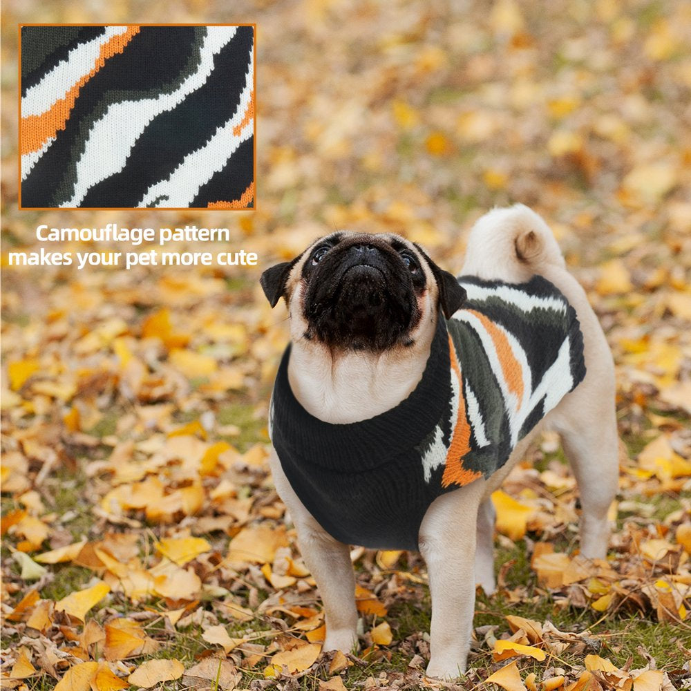 QBLEEV Warm Dog Sweaters Stripe Multi Color Dog Sweater Soft Dog Pullover ,Pet Apparel Pet Winter Clothes for Small Medium Male Female Dogs Animals & Pet Supplies > Pet Supplies > Dog Supplies > Dog Apparel QBLEEV
