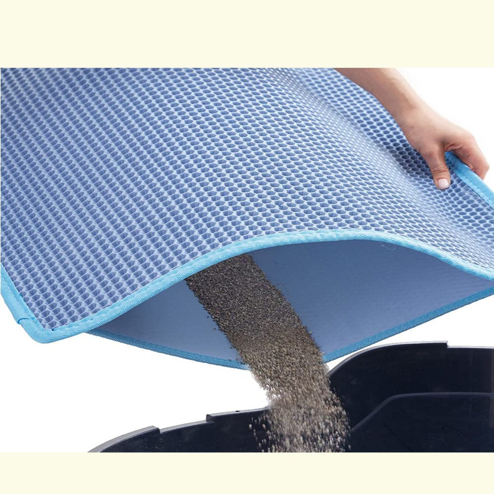 Durable Honeycomb Cat Litter Box Mat Animals & Pet Supplies > Pet Supplies > Cat Supplies > Cat Litter Box Mats KOL PET