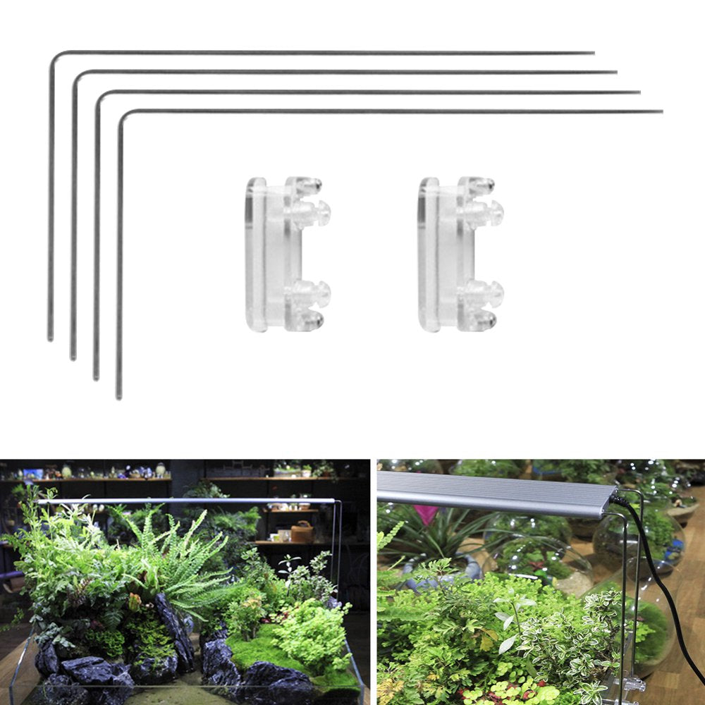 Lighting Holder Stainless Steel Screwdriver Fish Tank Aquarium Light Stand Kit Animals & Pet Supplies > Pet Supplies > Fish Supplies > Aquarium Lighting RVXlRDN