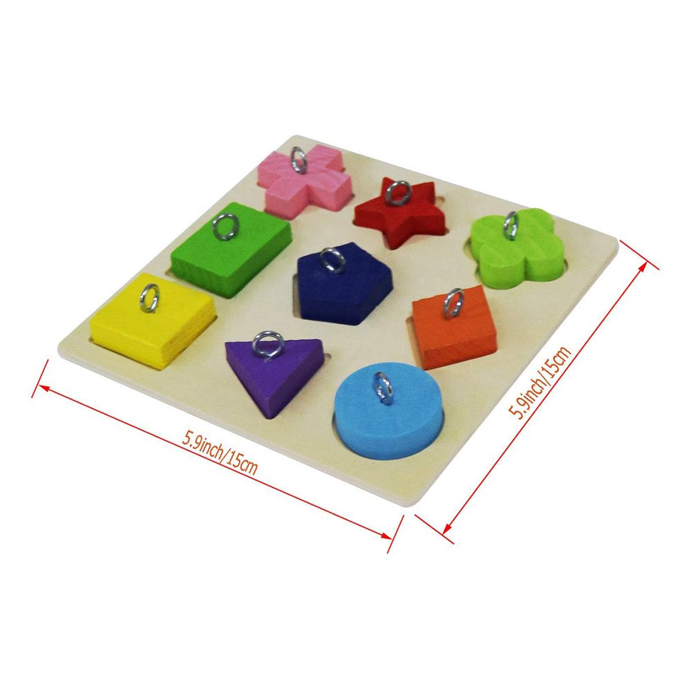 Bird Intelligence Training Toy Parrot Educational Toys Parrot Wooden Block Puzzle Toy for Small and Medium Parrots and Birds Animals & Pet Supplies > Pet Supplies > Bird Supplies > Bird Toys China