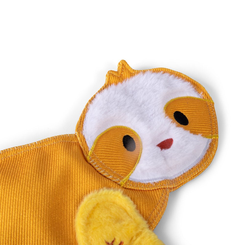 The Dodo Stuffingless Sloth Dog Crinkle Chew Toy, Yellow, Durable Ballistic Nylon Dog Toy Animals & Pet Supplies > Pet Supplies > Dog Supplies > Dog Toys Fetch for Pets