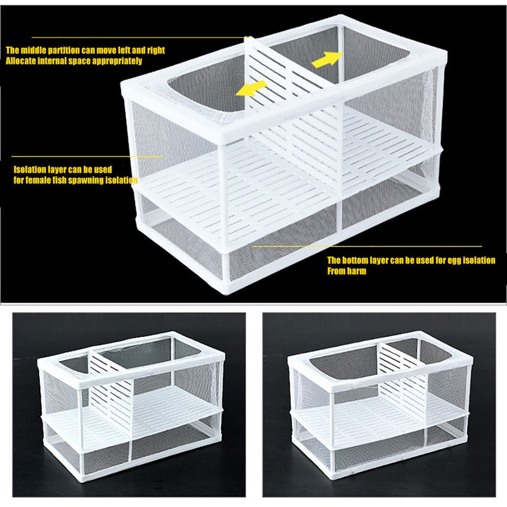 Black Friday Deals Blueek Aquarium Fish Tank Fish Breedinghatcher Net Hanging Mesh Box Separate Container Animals & Pet Supplies > Pet Supplies > Fish Supplies > Aquarium Fish Nets Blueek M