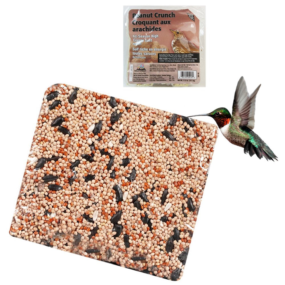 All Season Suet Wild Bird Food Cake Treat 11.25 Oz Heath Outdoor Orange Burst Animals & Pet Supplies > Pet Supplies > Bird Supplies > Bird Treats JMK IIT Peanut Crunch