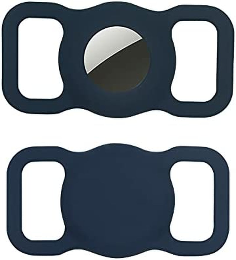 Airtag Dog Collar Holder Pet Cat Loop Case for Air Tag Upgraded Version (Black) Electronics > GPS Accessories > GPS Cases Ankangyuan Blue