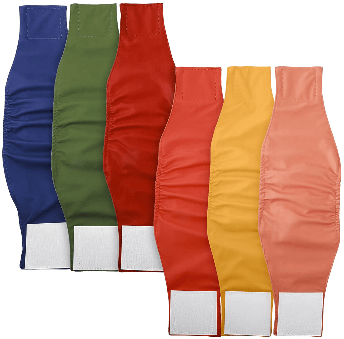 6 Pieces Reusable Male Dog Belly Bands, Washable Dog Diapers Male Puppy Nappies Wrap for Male Dogs Marking Pet Excitable Urination Male Dogs Marking Animals & Pet Supplies > Pet Supplies > Dog Supplies > Dog Diaper Pads & Liners Weewooday