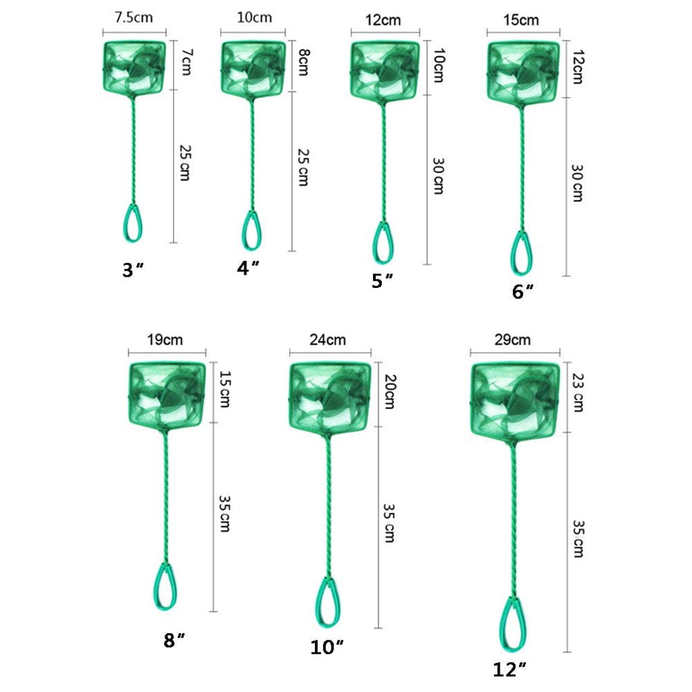 60% off Clear! SUWHWEA 12Inch Aquarium Net Fish Tank Net Fine Mesh Fish Catch Net with Plastic Handle Pet Supplies on Clearance Fall Savings in Season Animals & Pet Supplies > Pet Supplies > Fish Supplies > Aquarium Fish Nets SUWHWEA