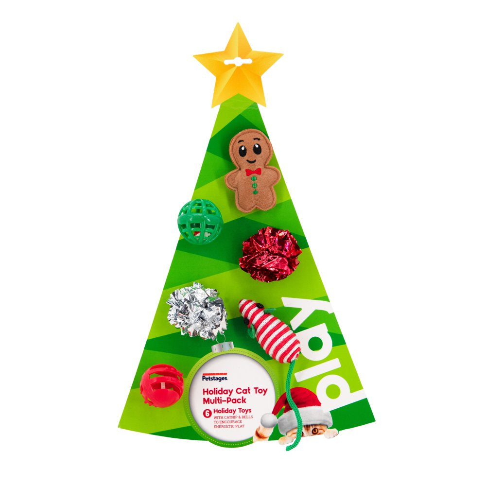 Petstages Whimsical Holiday Tree Cat Toy Multipack, Multi, One-Size Animals & Pet Supplies > Pet Supplies > Cat Supplies > Cat Toys Petstages