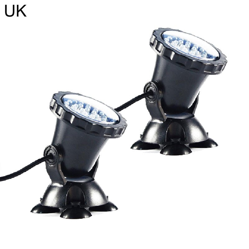 Gotofar Remote Control RGB Color Waterproof LED Aquarium Tank Lamp Projection Light Animals & Pet Supplies > Pet Supplies > Fish Supplies > Aquarium Lighting Gotofar 2,UK Plug