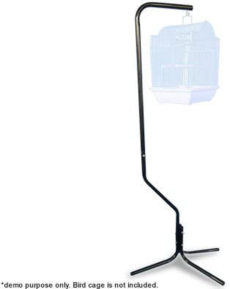 Black Tubular Steel Hanging Bird Cage Stand with Metal Hook Animals & Pet Supplies > Pet Supplies > Bird Supplies > Bird Cages & Stands Mcage