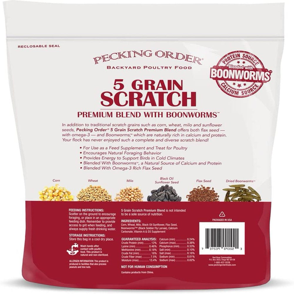 Aypanxi Boonworm Treats, 5 Grain Scratch (12 Lb) Animals & Pet Supplies > Pet Supplies > Bird Supplies > Bird Treats AyPanxi