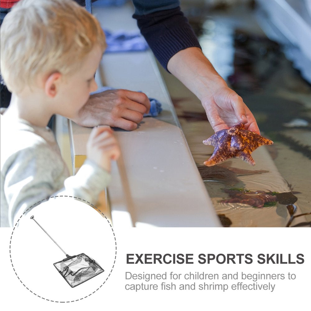 Mesh Fish Tank Net with Long Handle Telescopic Fine Mesh Fishnet with Extendable 33-60Cm Long Handle for Aquarium Lakes Ponds Fis Animals & Pet Supplies > Pet Supplies > Fish Supplies > Aquarium Fish Nets HOMEMAXS