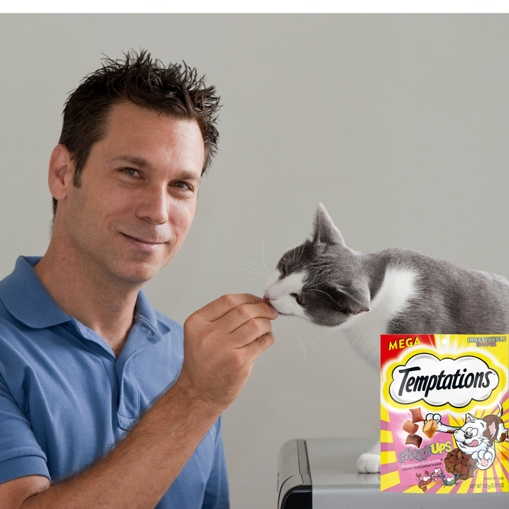 Temptations Shakeups Crustacean Celebration Lobster Crab Shrimp Flavor Irresistible Shapes Cat Treats Crunchy Soft Food Great Snack for Adult Cats, 5.29 Oz - Pack of 2 Animals & Pet Supplies > Pet Supplies > Cat Supplies > Cat Treats NS