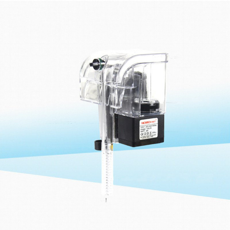 Clearance! Aquarium Hang on Filter - Power Waterfall Suspension Oxygen Pump - Submersible Hanging Activated Carbon Biochemical Wall Mounted Fish Tank Filtration Water EleaEleanor
