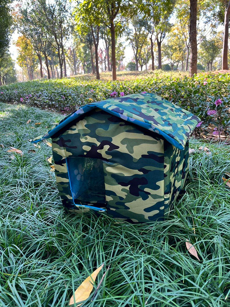 MEGAWHEELS Cat House with Water-Resistant Roof Weatherproof Small Cat Houses Feral Cat Cave Pet House Cat Dog Tent Cabin for Small Pet Indoor Outdoor Animals & Pet Supplies > Pet Supplies > Dog Supplies > Dog Houses Mega Wheels