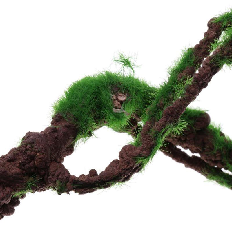 Reptile Terrarium Artificial Plant Leaves Vines Amphibian Lizard Habitat - as Shown, M Animals & Pet Supplies > Pet Supplies > Small Animal Supplies > Small Animal Habitat Accessories Magideal