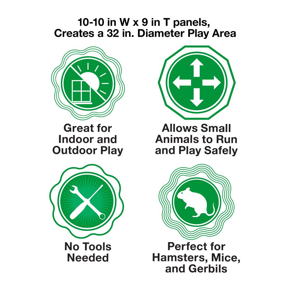 Pet Champion Small Animal Wire Playpen, Black, 9In Tall, 32In Diameter Animals & Pet Supplies > Pet Supplies > Dog Supplies > Dog Kennels & Runs Stout Stuff LLC