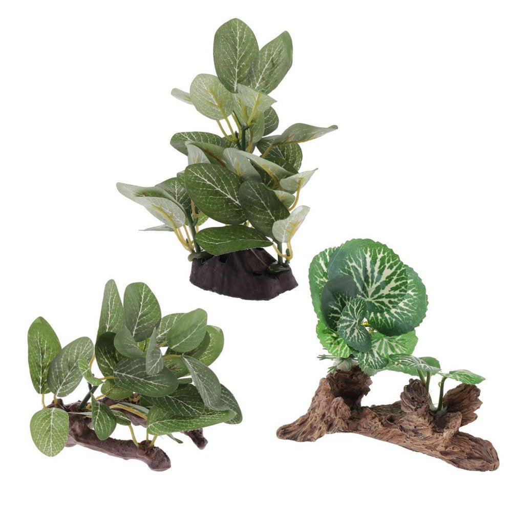 Reptile Plants Lizards Habitat Decor Plants for Amphibians Animals & Pet Supplies > Pet Supplies > Reptile & Amphibian Supplies > Reptile & Amphibian Habitats SunniMix