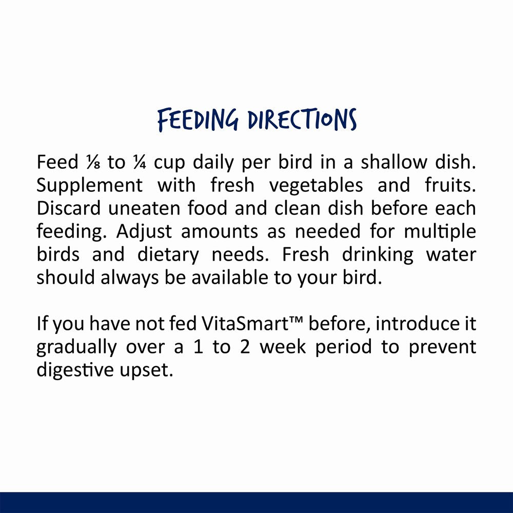 Vitakraft Vita Smart Gourmet Cockatiel and Lovebird Food - Vitamin-Fortified - Daily Pet Bird Food Animals & Pet Supplies > Pet Supplies > Bird Supplies > Bird Food Vitakraft Sun Seed