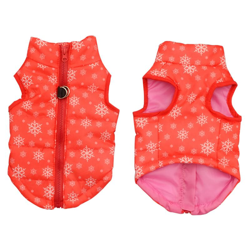 Pet Dog Warm Coat Puppy Cat Vest Coat Jacket Apparel Cotton Vest Dog Clothes for Fall Small Medium Dog Shirt Animals & Pet Supplies > Pet Supplies > Dog Supplies > Dog Apparel Kozart M Red