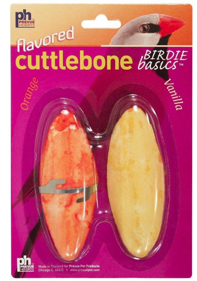 Prevue Birdie Basics Flavored Cuttlebone Orange and Vanilla Small 4" Long 2 Count Animals & Pet Supplies > Pet Supplies > Bird Supplies > Bird Treats Prevue