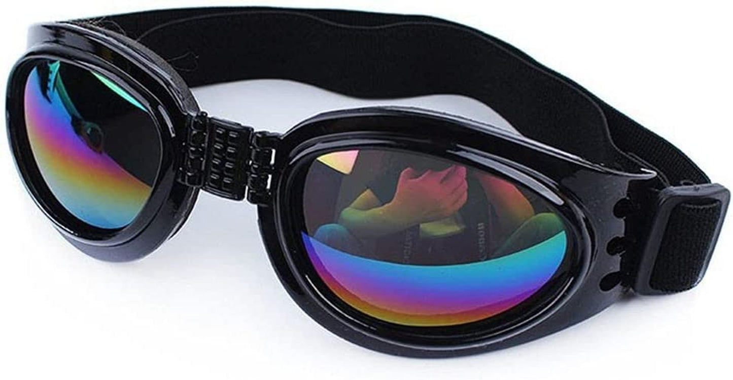 BYBYCD 6 Colors Foldable Waterproof Pet Eyewear UV Protection Sunglasses Dog Protection Goggles Pet Supplies(White) Animals & Pet Supplies > Pet Supplies > Dog Supplies > Dog Apparel BYBYCD Black