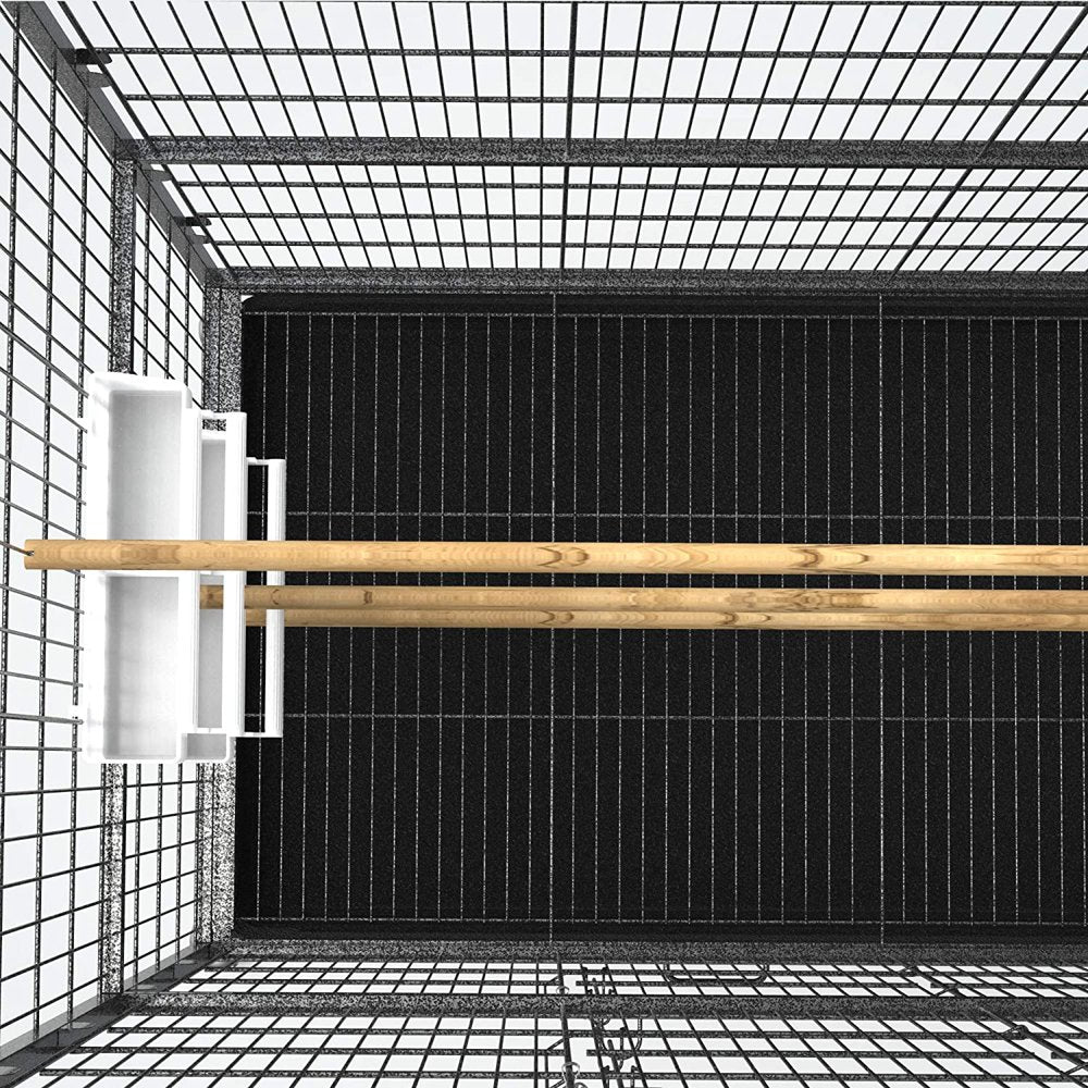 Dirunbf52-Inch Wrought Iron Flight Bird Parakeet Parrot Cage for Large Cockatiel, Canary, Finch, Lovebird, Parrotlet, Conure, Pigeons, African Grey Quaker, Birdcage with Rolling Stand Animals & Pet Supplies > Pet Supplies > Bird Supplies > Bird Cages & Stands DIRUNBF