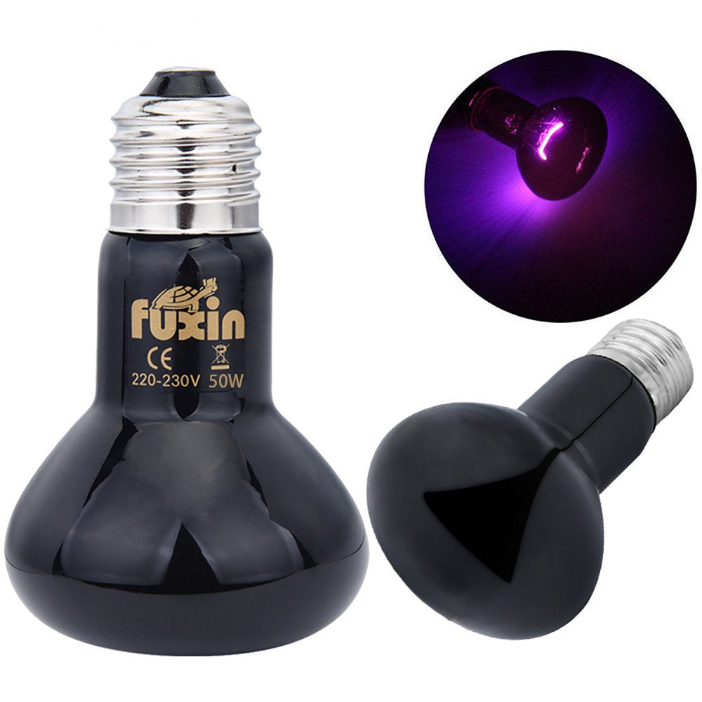 Miarhb 50W UVA Day Night Amphibian Snake Lamp Heat Reptile Bulb Light 220V Longtime C