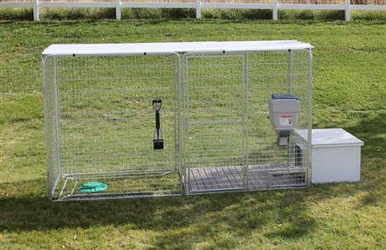 K9 Condo 4' X 12' Ultimate Dog Kennel-Run & Dog House Combination Animals & Pet Supplies > Pet Supplies > Dog Supplies > Dog Kennels & Runs Cove Products   